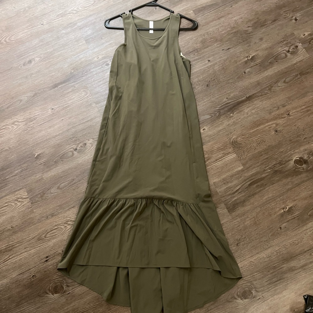 Army green maxi dress from Stylus size XS
